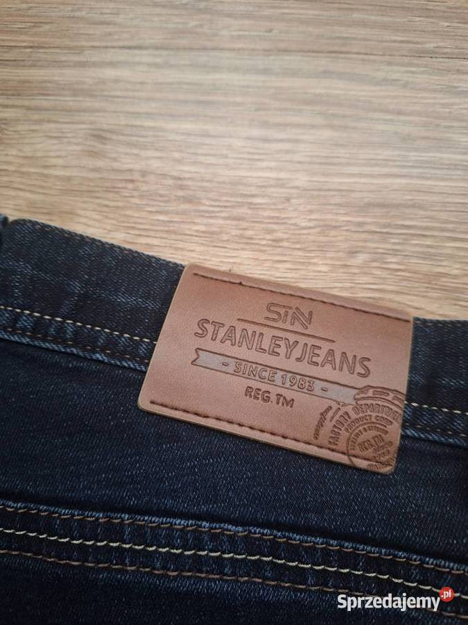 Świetne męskie jeansy Stanley Jeans ciemne Rozmiar M małopolskie Kraków