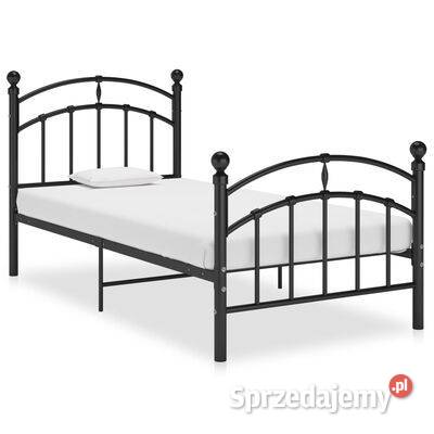 vidaXL Rama łóżka czarna metalowa 90 x 200 Warszawa