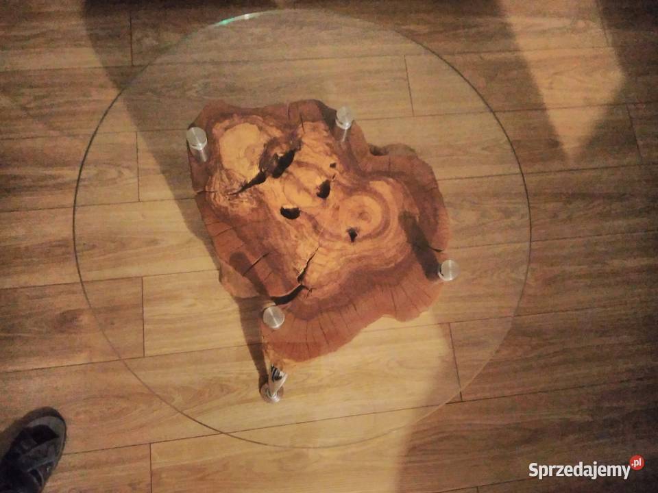 Stolik kawowy wykonany z pnia drzewa Katowice