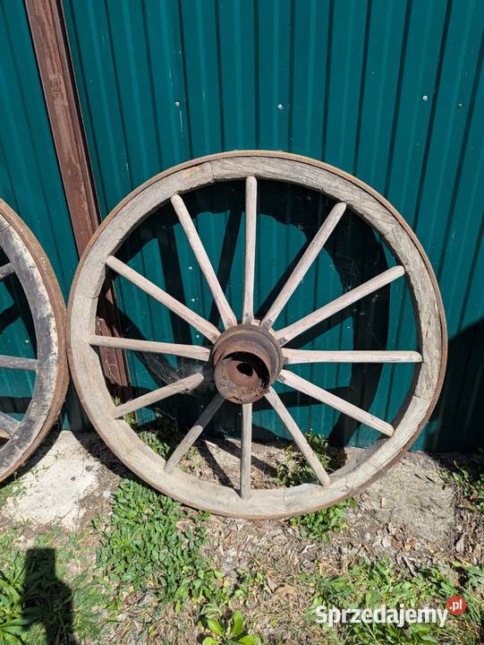 Koła drewniane szprychowe ozdobne wóz konny Krzeszowice sprzedam