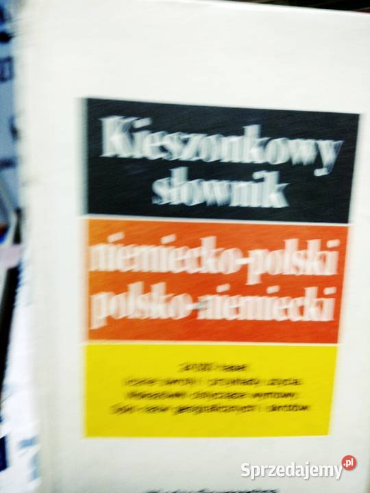 Kieszonkowy słownik niemiecko polski