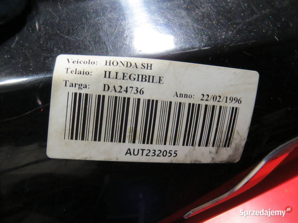 HONDA SH 300 SH300 SH300I 300I 2010 zadupek ogon mazowieckie