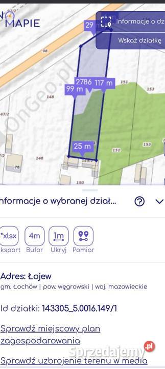 Działka usługowo przemysłowo budowlana prąd Łojew