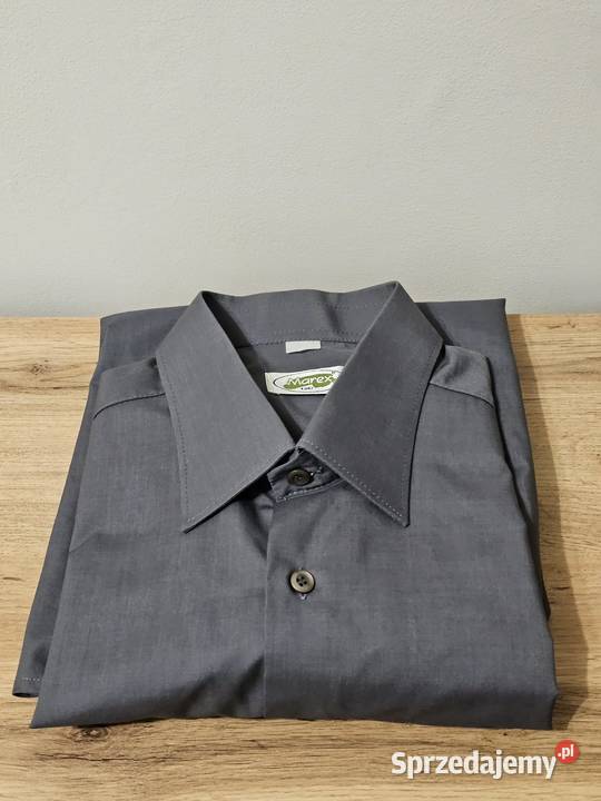 2 koszule męskie biała stalowa szara r 3839 M Krosno sprzedam