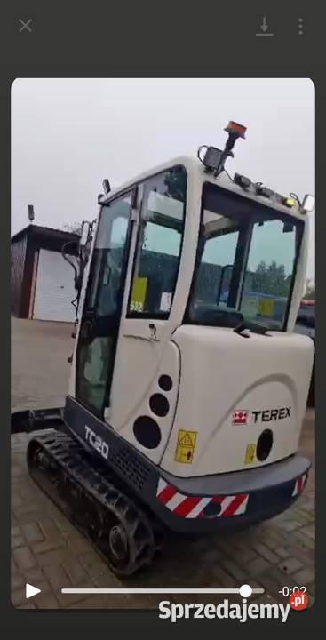 Minikoparka terex nie Gryfice