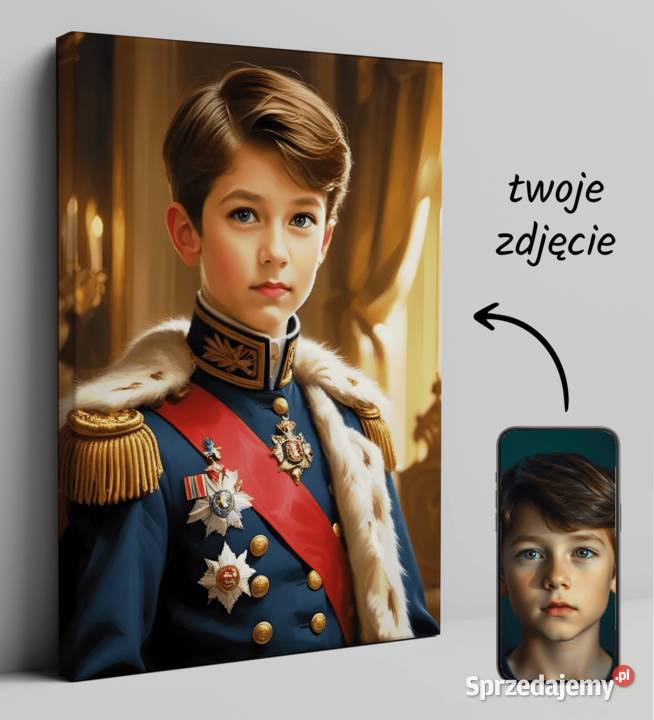 Obraz Portret Królewski na płótnie dziecko Obrazki i obrazy Warszawa