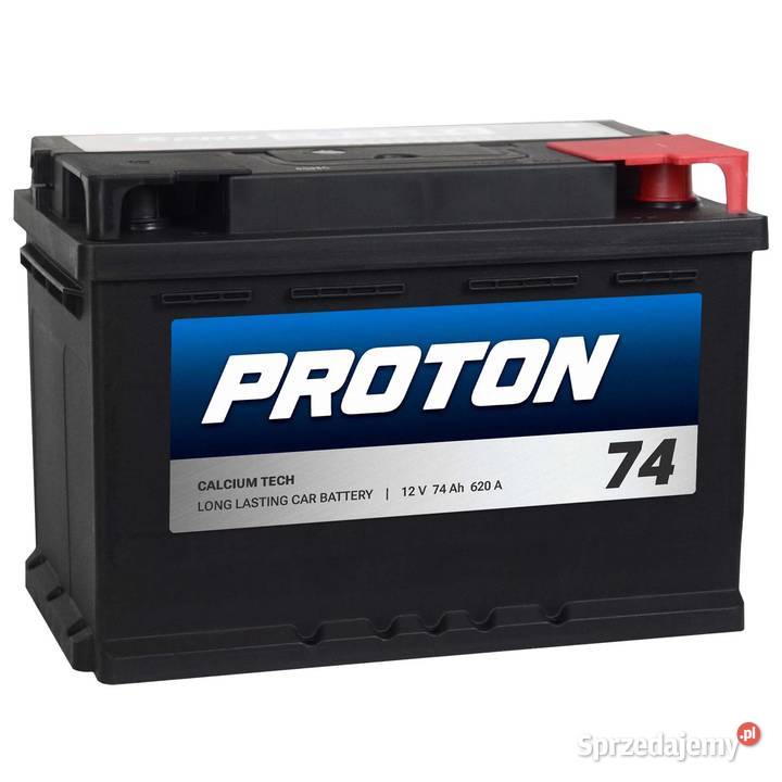 Akumulator PROTON 74Ah 620A EN PRAWY PLUS niski Akumulatory Piotrków Trybunalski