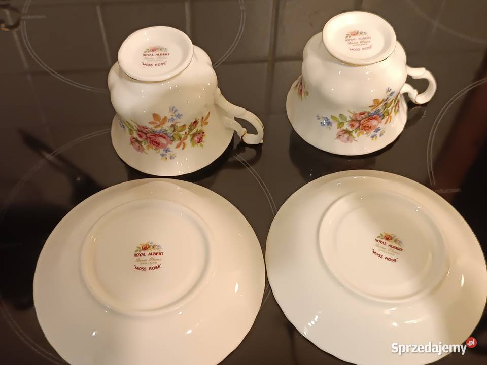 Filiżanki Royal Albert Moss Rosse
