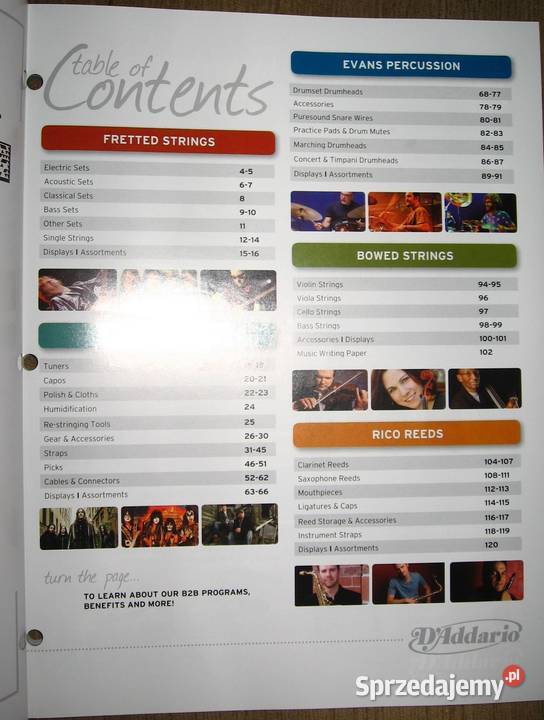 DAddario 2011 catalog katalog Kępice