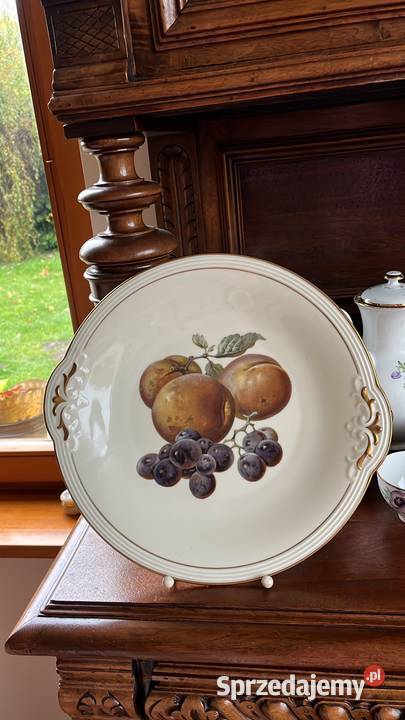 Patera R T Tirschenreuth Bavaria Germany Owoce Porcelana i szkło Gdańsk