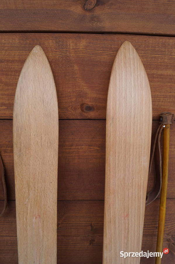 Stare narty dziecięce 100 kijki Pruchnik