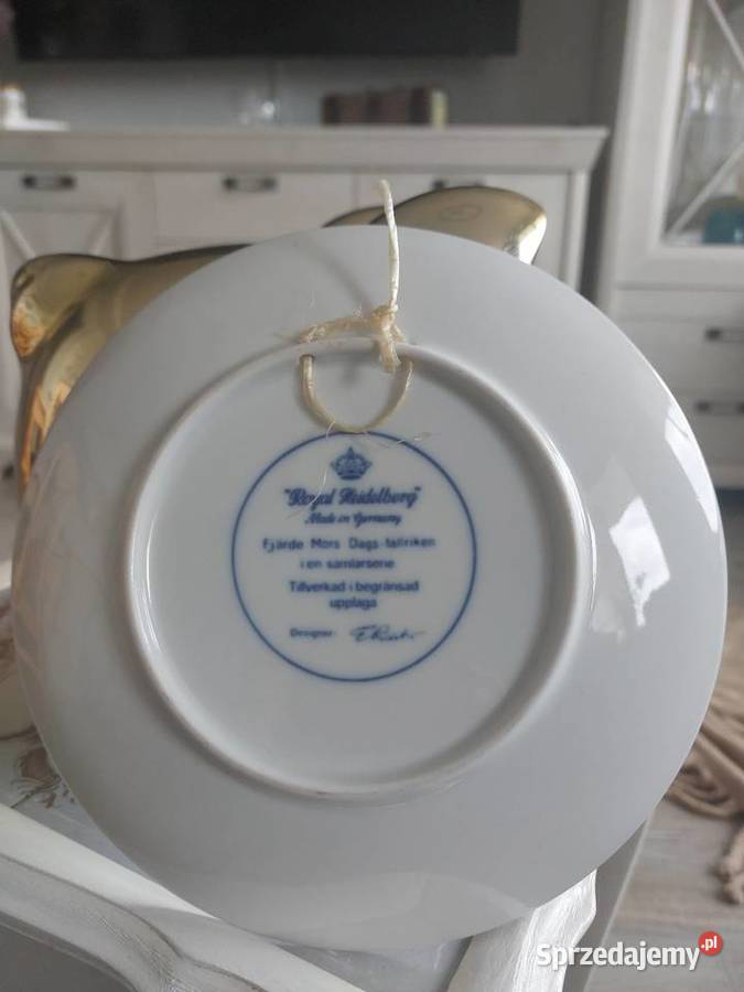 Trzy talerze porcelanowe ozdobne Wałbrzych