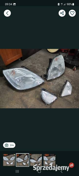 Lampy przednie przeciwmgłowe ford fiesta mk5 mk6 Rok produkcji 2005 Puck
