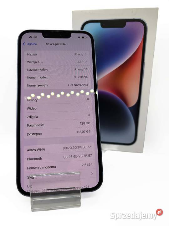 Smartfon Apple iPhone 14 6 GB 128 GB 5G
