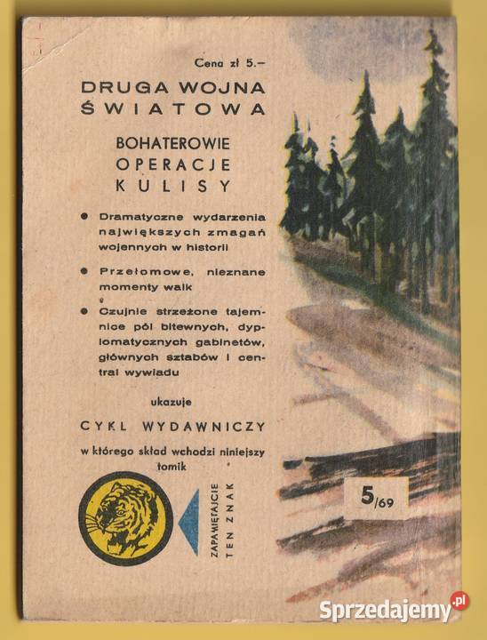 ŻÓŁTY TYGRYS W POGONI BURŁAKIEM 1969 Łódź