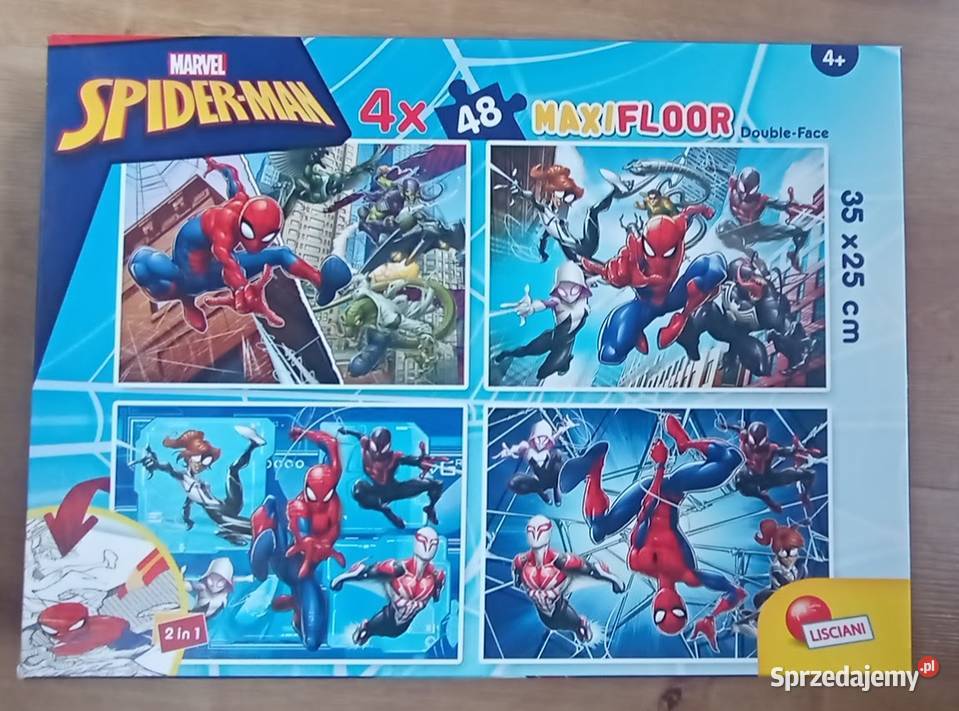 Puzzle SpiderMan 4x 48 Ruda Śląska sprzedam