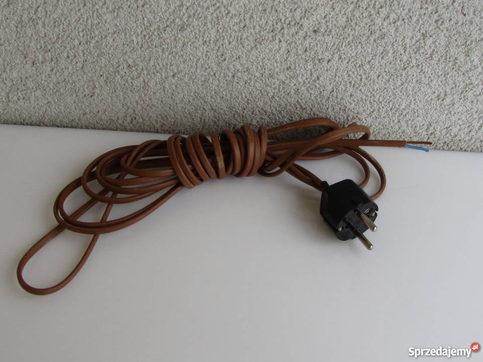 Kabel przewód 2u żyłowy płaski kolor brązowy Olecko
