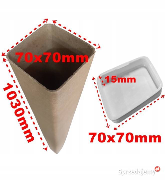 Tuba Tekturowa 70x70mm Tuleja Kartonowa Skawina