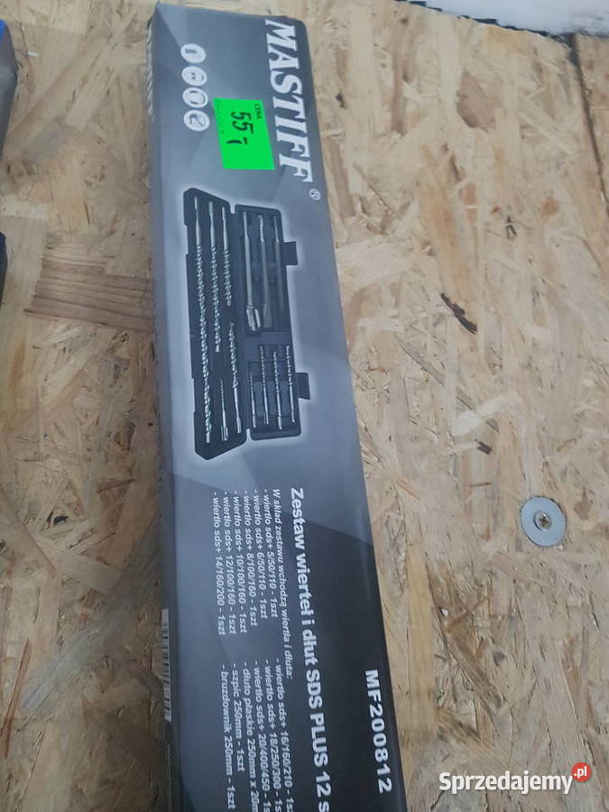 MASTIFF Zestaw wierteł i dłut SDS PLUS 12 Głogowa