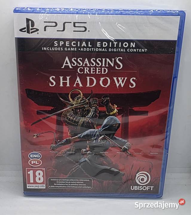 Gra Assassins Creed Shadows 5 NOWA Gry na konsole warmińsko-mazurskie Elbląg