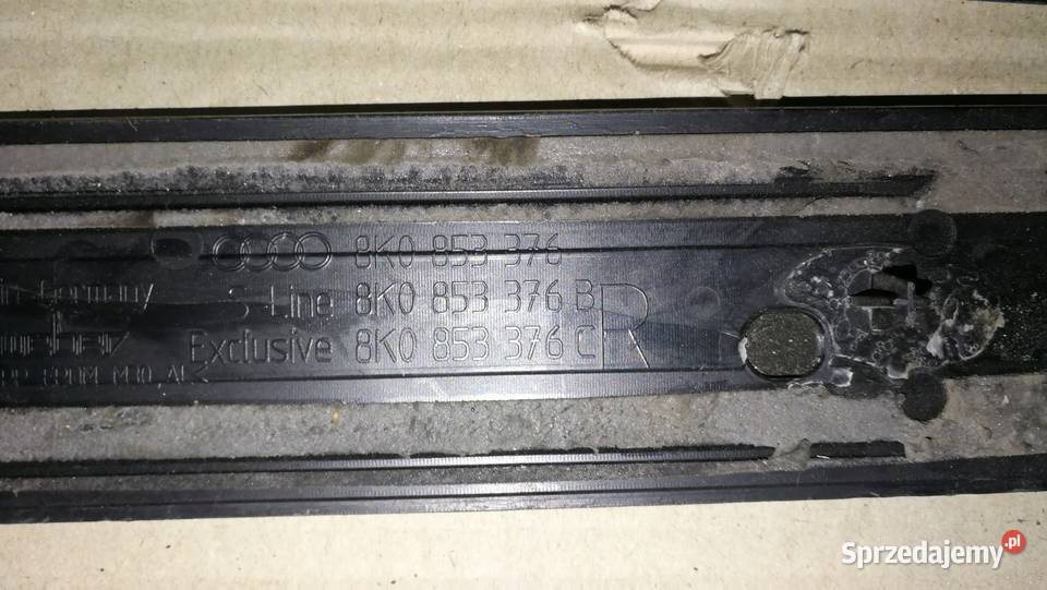 LISTWA PROGOWA PRAWY TYŁ AUDI A4 B8 8K0853376 Przystajń sprzedam