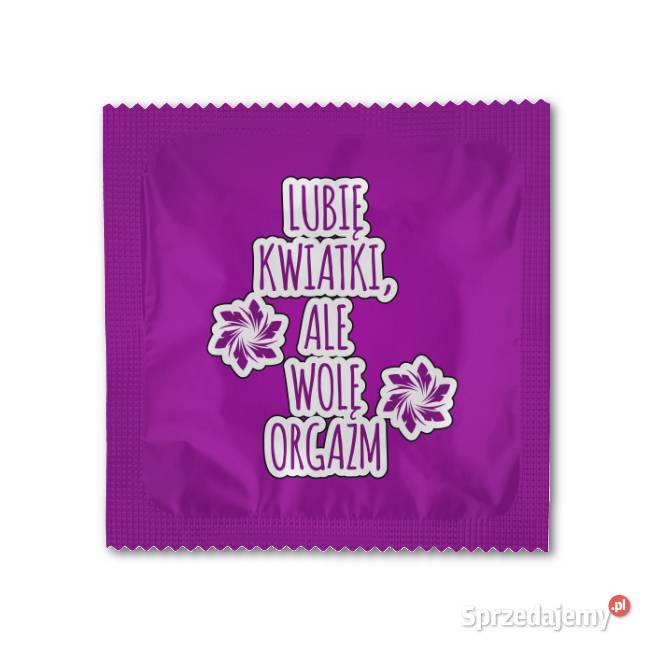 LUBIĘ KWIATKI prezerwatywa z nadrukiem Pozostałe Gliwice sprzedam