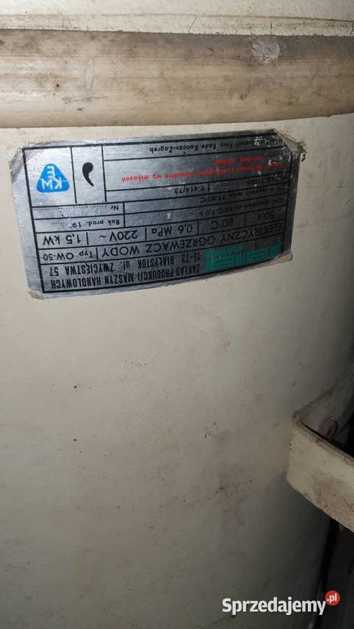 Elektryczny podgrzewacz wody stary bojler terma mazowieckie Warszawa sprzedam
