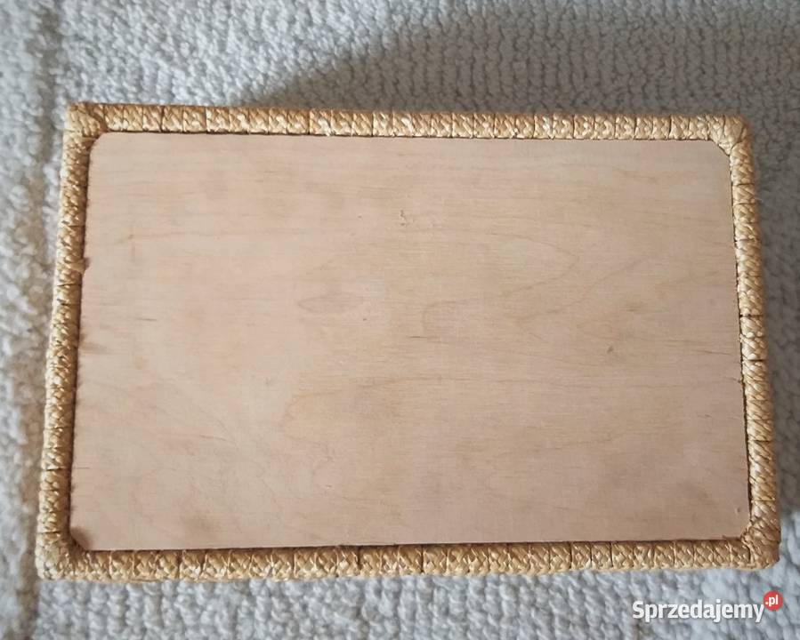 Niezwykła szkatułka z dawnych lat vintage PRL Warszawa sprzedam