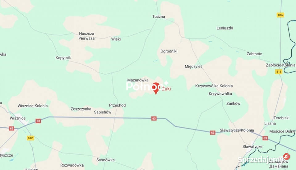 Działka pod zabudowę w Żukach gm Tuczna 4591m2 Żuki