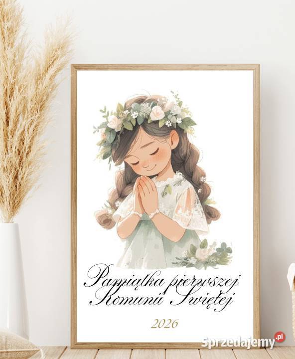Plakat pamiątka pierwszej komunii Świętej Pełczyce