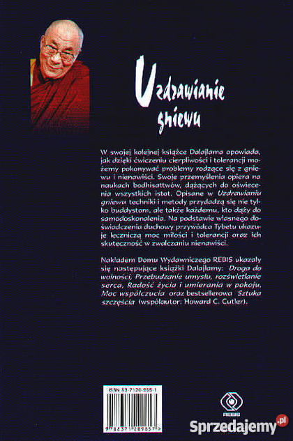 Uzdrawianie gniewu Dalajlama XIV Szczecin sprzedam