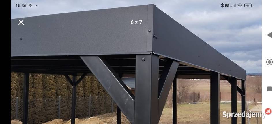 Wiata carport wiata samochodowa metalowa Nowy Sącz