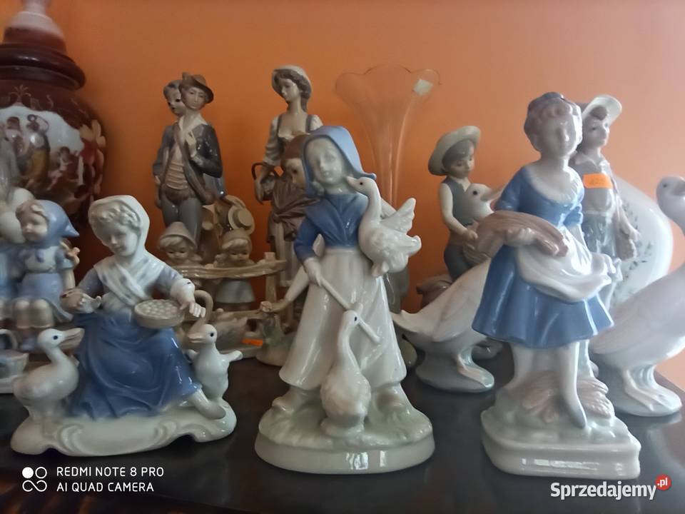 Figurka dziewczynki z 2 gąskami Gdańsk