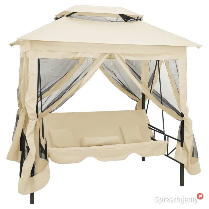 vidaXL Altanka ogrodowa z rozkładaną huśtawką Parasole ogrodowe mazowieckie