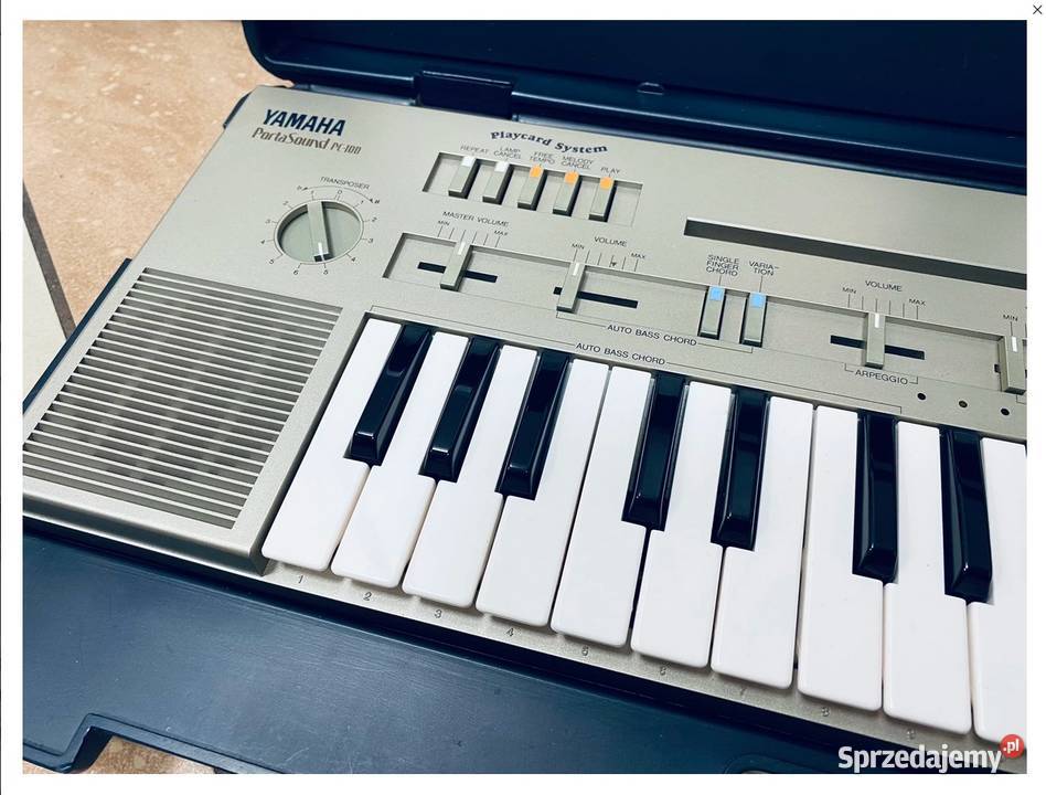 Pradawny keyboard dzieci Yamaha PC100 rocznik Instrumenty dolnośląskie Kłodzko