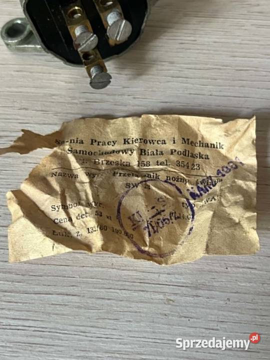 samochodowy nożny przełącznik świateł Radzyń Podlaski