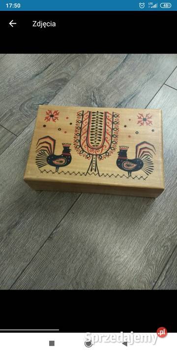 Szkatulka drewniana Bolesławiec sprzedam