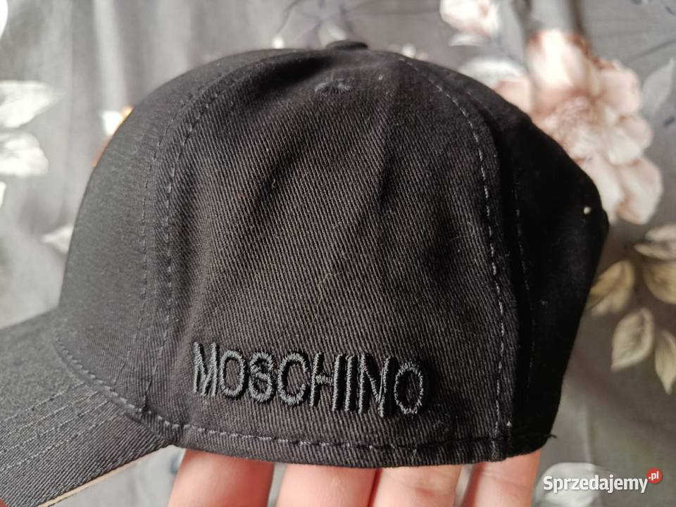 Czapka z daszkiem Moschino czarna regulacja z Białystok