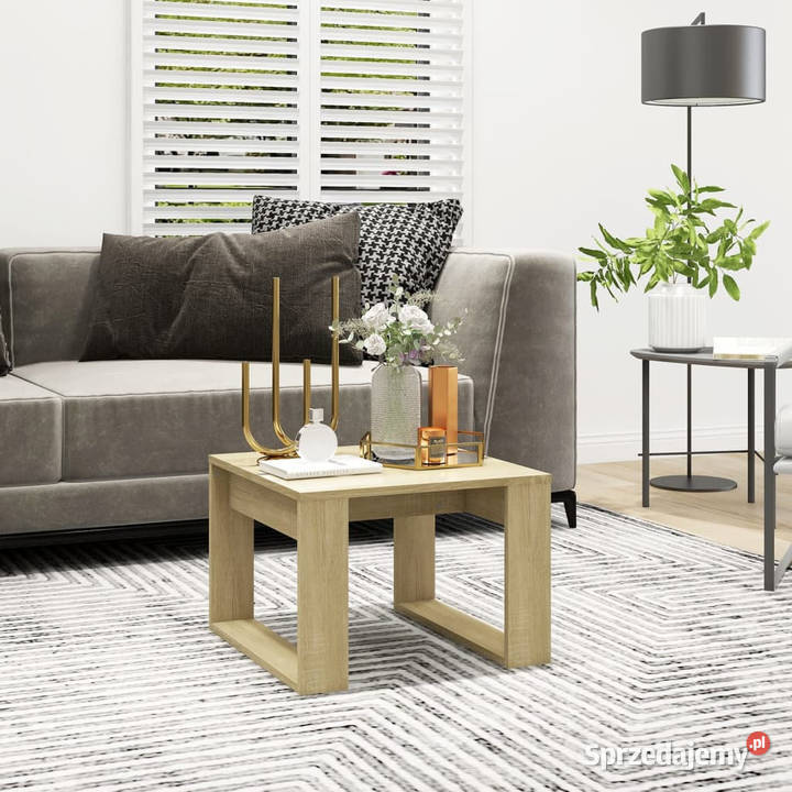 Stolik boczny dąb sonoma 50x50x35 materiał Warszawa