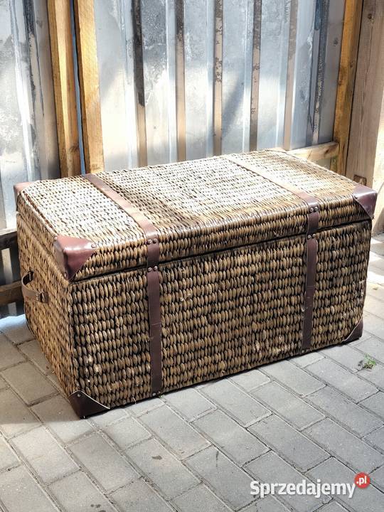 Naturalna Skrzynia z Trawy Morskiej Elegancki Poddębice