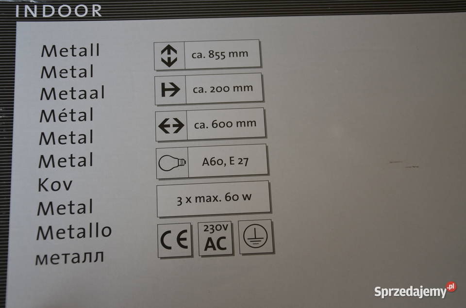 nowoczesna lampa wisząca żyrandol loft metal Zamość sprzedam