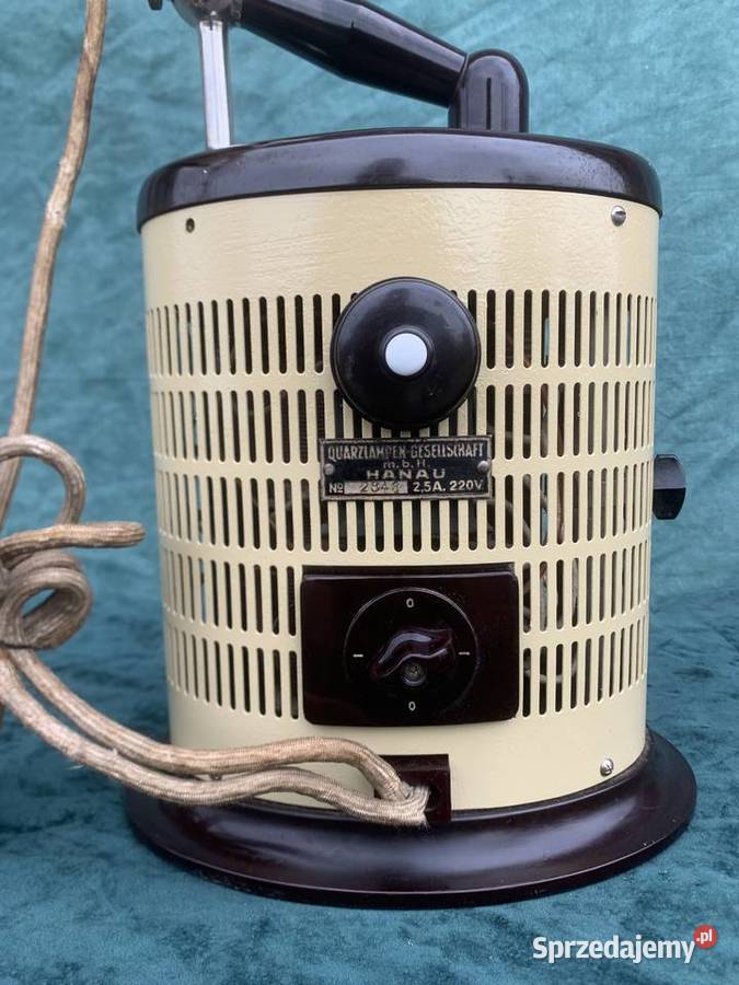 Stara lampa kwarcowa przedwojenna HANAU Łowicz