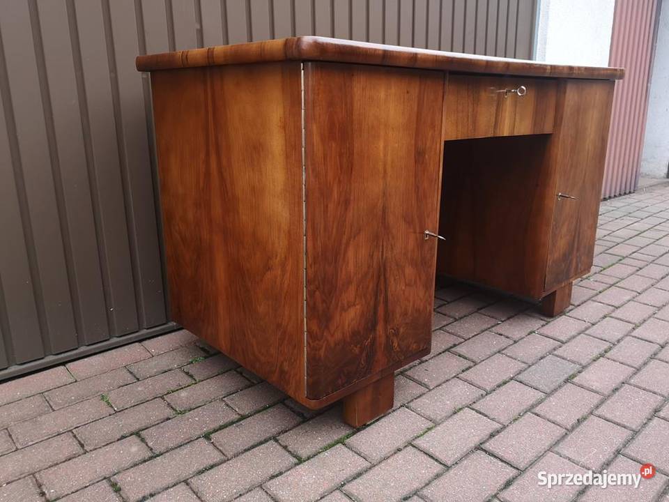 Biurko ARTDECO Orzech Zgrabne Stare Antyk sprzedam