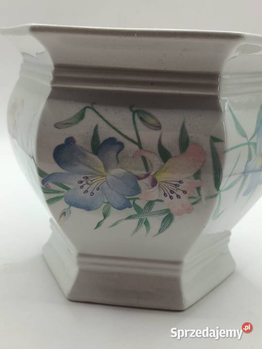 Doniczka osłonka sześciokątna letnie lilie ROYAL Zamość