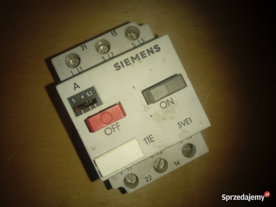 Wyłącznik ochronny silnika SIEMANS 3VE10108J Pozostałe