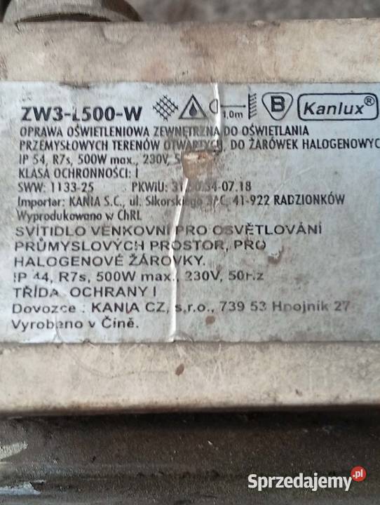 Halogeny 500W Dąbrowa Zielona