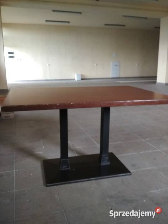 Stół masywny na stopi żeliwnej 80x120 Strzegom