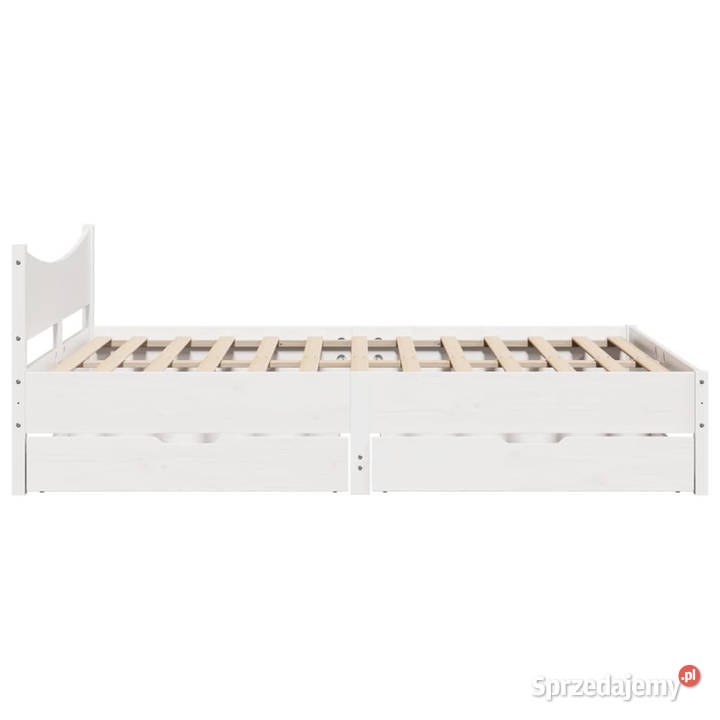 Rama łóżka z szufladami biała sosnowa 120x200 Warszawa