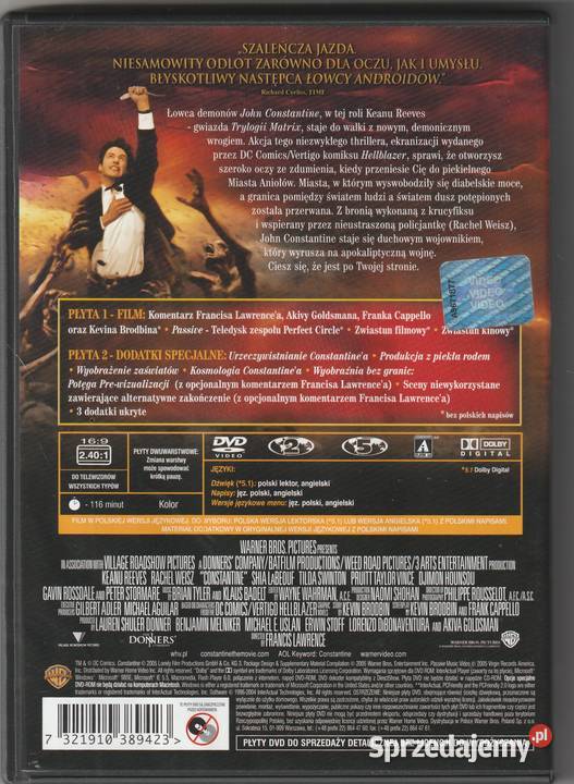 Constantine edycja specjalna 2DVD Pruszków