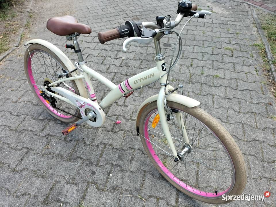 Rower dziecięcy BTWIN 24 Beżowy 100 sprawny śląskie
